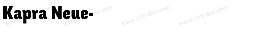 Kapra Neue字体转换